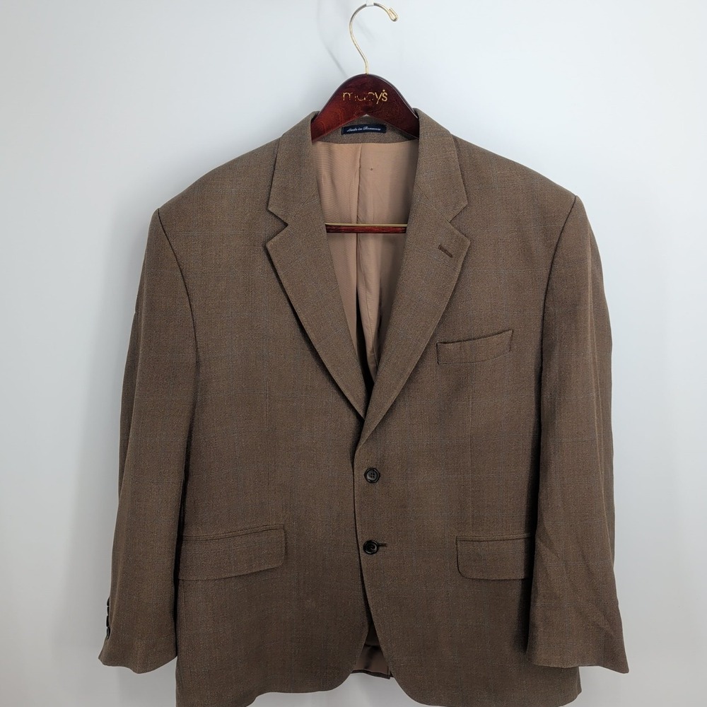Lauren Ralph Lauren‎ Two-Button Front Notch Collar Coat Blazer Brown Size 46S